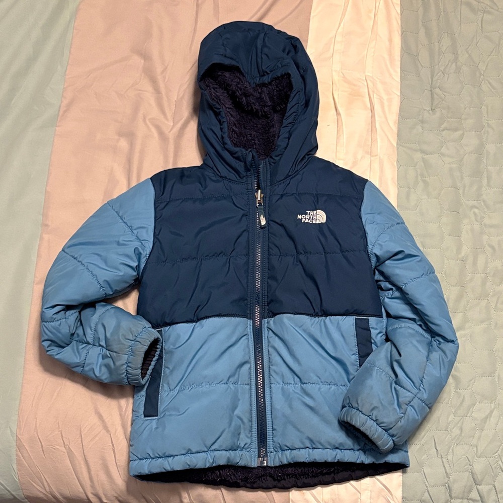 The North Face Two-Tone Blue Puffer Jacket